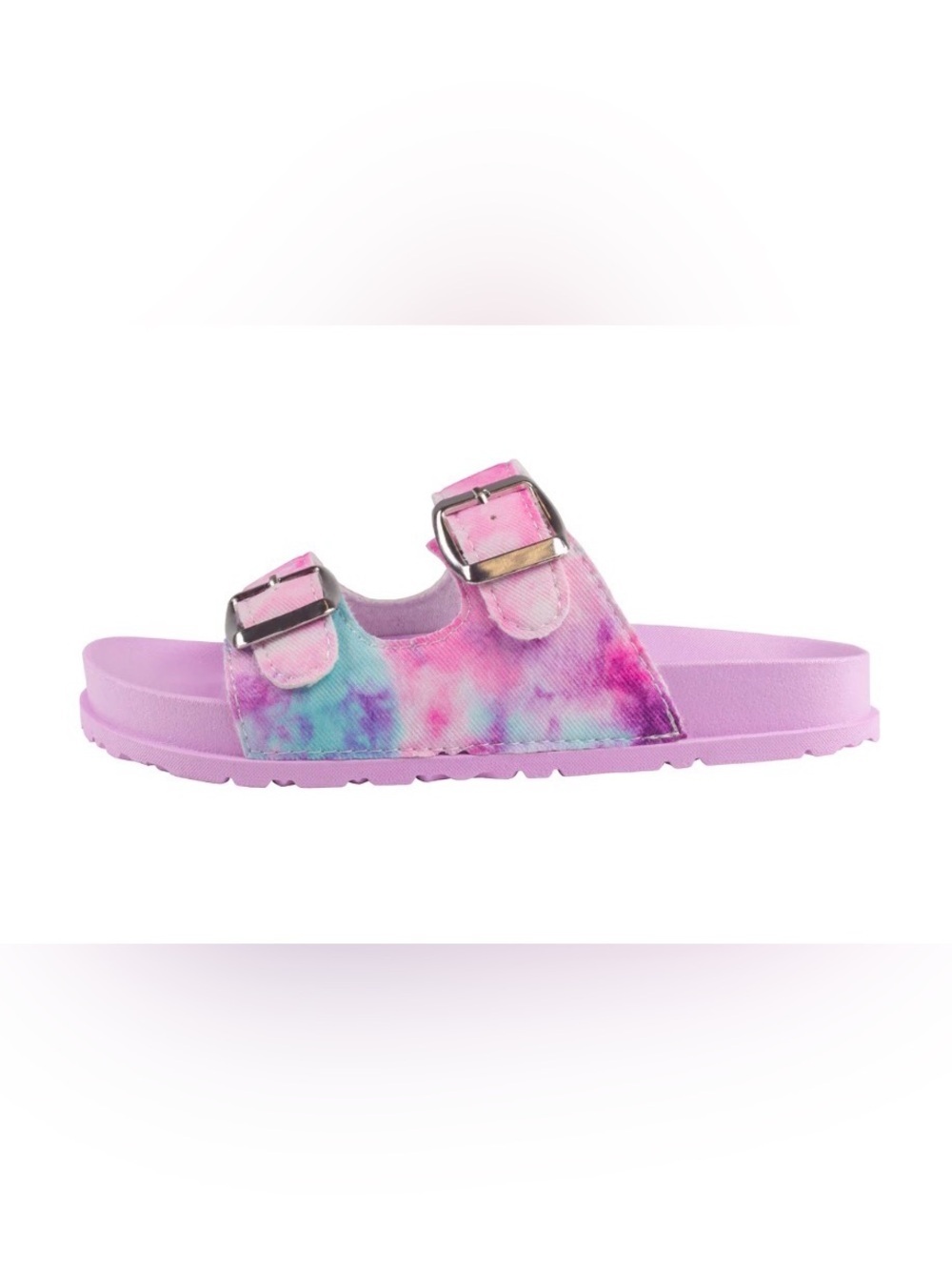 Wave Zone Girls Pink Tie Dye Canvas Double Strap Sandal Size 3/4 NEW